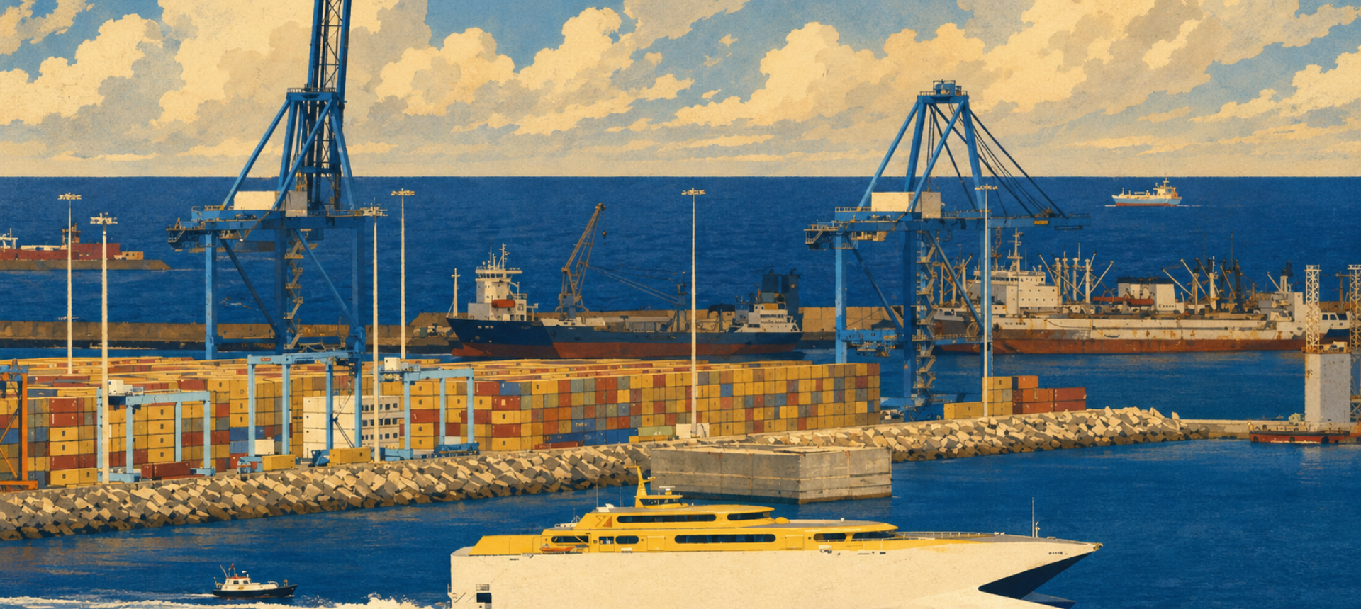 Vintage Illustration Gran Canaria