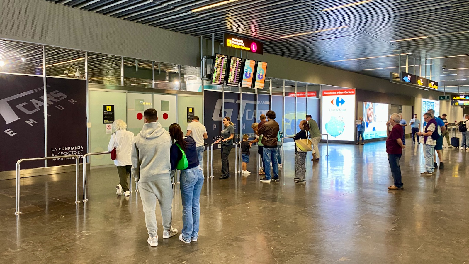 Ankunftshalle International am Flughafen Las Palmas de Gran Canaria