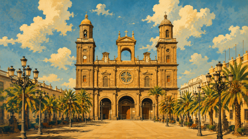 Kathedrale Santa Ana in Las Palmas Altstadt Vegueta